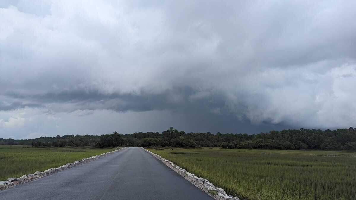 In this June 19, 2023, file photo, a storm rolled across Beaufort County and could be seen from the Distant Island causeway looking towards Sea Island Parkway on Lady’s Island.