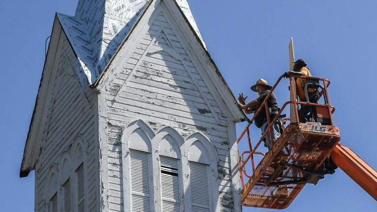 Late Beaufort pastor’s dream fulfilled in steeple restoration at Tabernacle Baptist