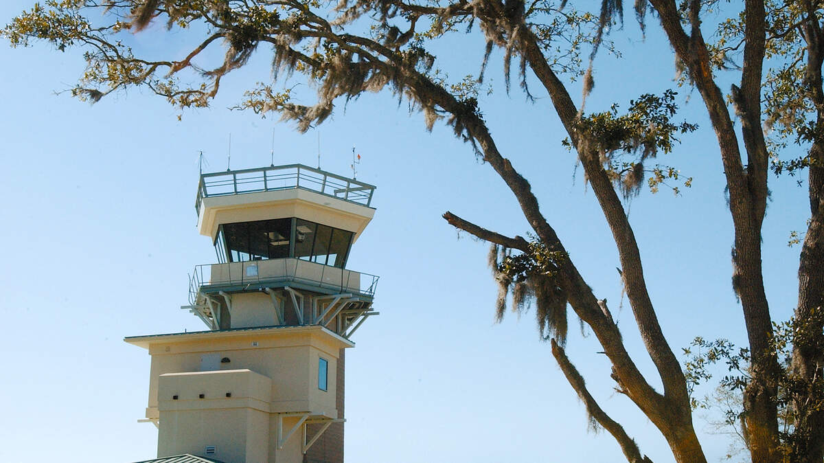 The Hilton Head Island Airport air traffic control tower after it was built in 2004.