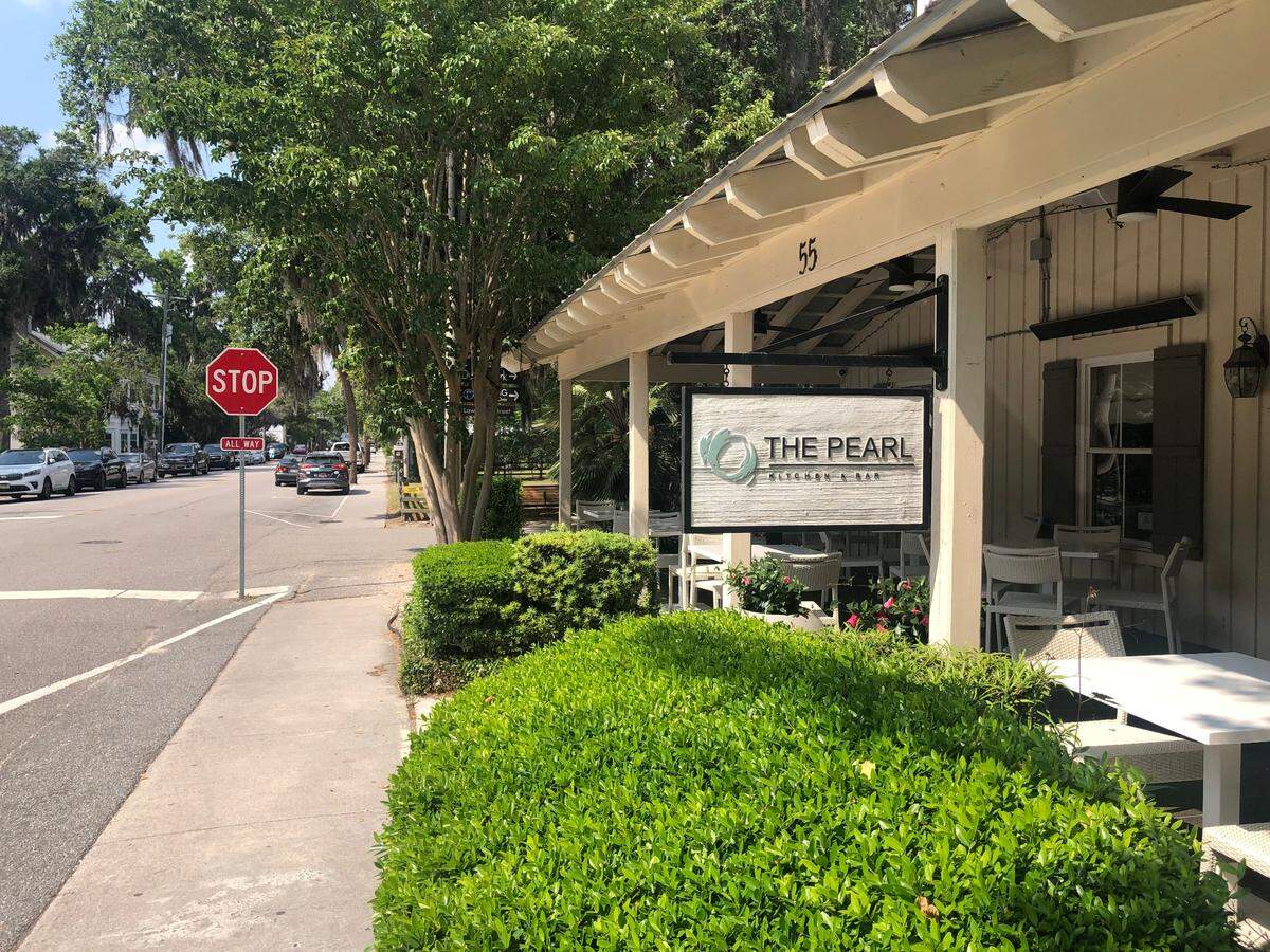 The Pearl Restaurant and Bar is located in Old Town Bluffton.