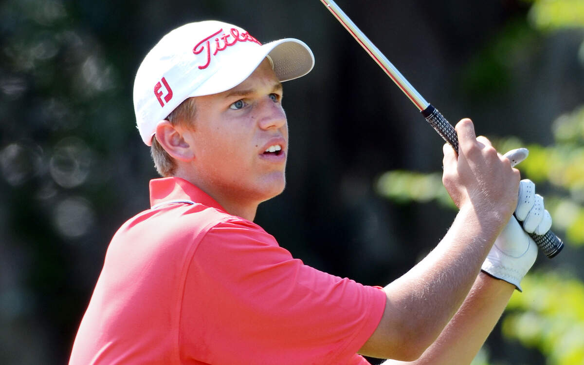 Hilton Head's Andrew Orischak tees off to start the second round of match play of the U.S. Junior Amateur Championships on Thursday at the Colleton River Plantation Club's Dye Course.