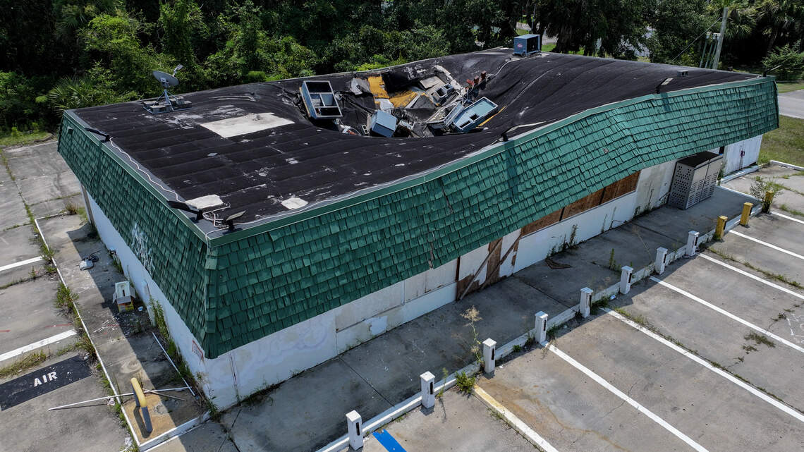 Ruined gas station repair plans advance two years after its demise