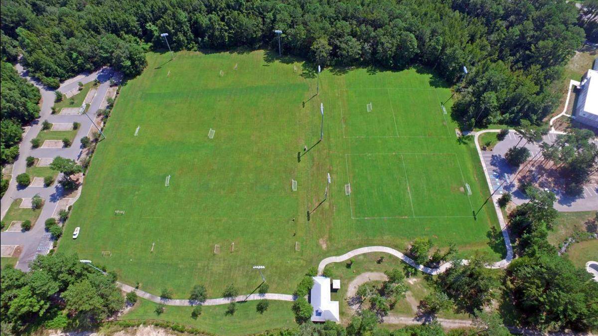 A photograph of the soccer fields at Buckwalter Recreation Center located along Buckwalter Parkway. Beaufort County plans a $7 million expansion of the center to be completed within the next three years.