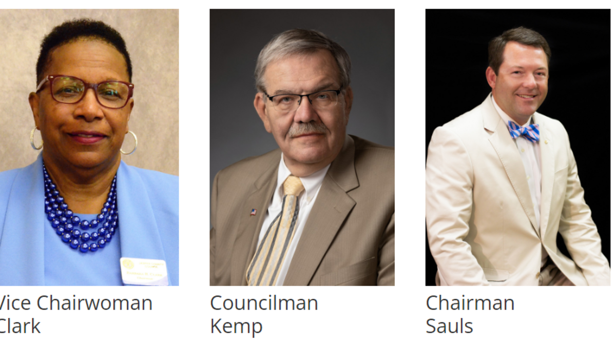 Scrreenshot of Jasper County Council members.