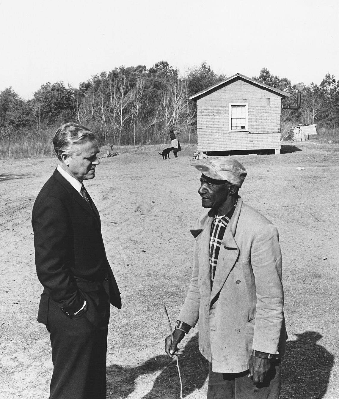 The U.S. Sen. Fritz Hollings during his 1969 Hunger Tour in the South Carolina Lowcountry.