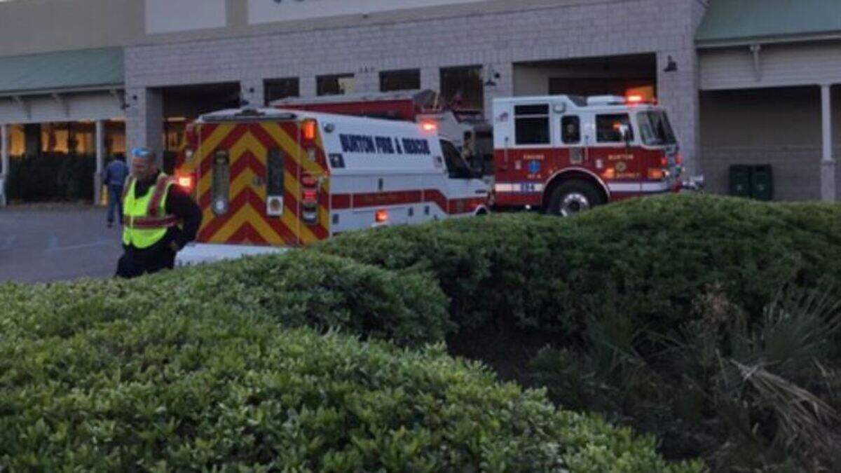 Burton Fire Department responded to a fire at Food Lion Tuesday.