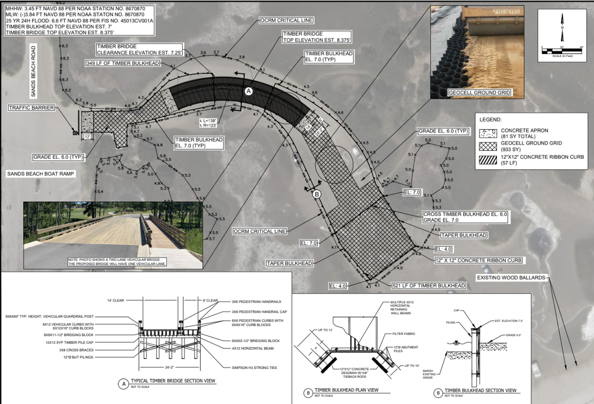 Port Royal plans to build a causeway into Sands Beach due to tides that routinely make access difficult.