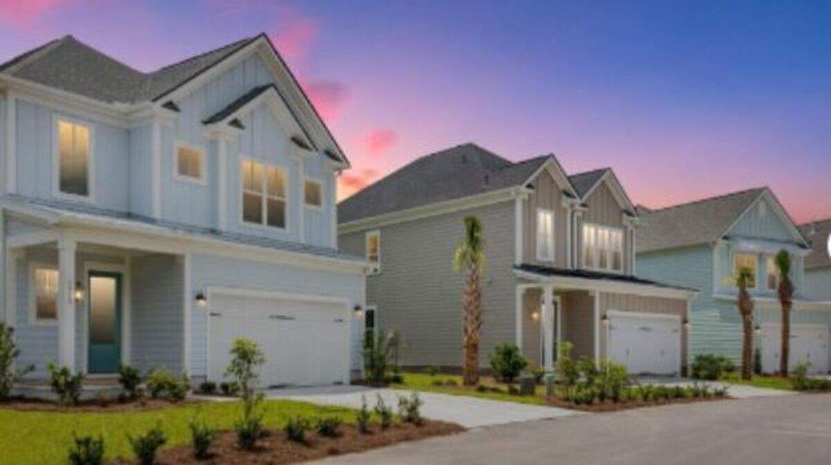 A rendering of what homes at The Walk at Bluffton Square may look like upon completion.