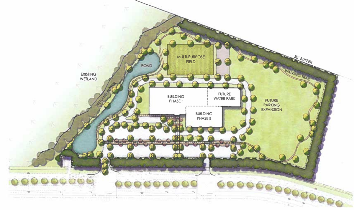 Conceptual master plan for the Hardeeville YMCA