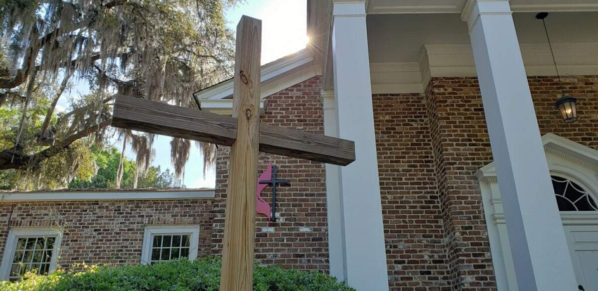 Bluffton United Methodist Church on Calhoun Street in Old Town Bluffton is seen on Thursday, April 9, 2020. Faith leaders throughout Beaufort County are having to adapt for Easter and Passover celebrations because of COVID-19.