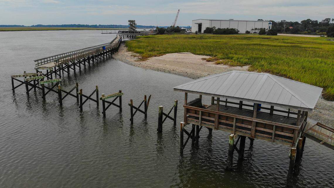 Drone video shows significant damage to Port Royal’s boardwalk after Helene