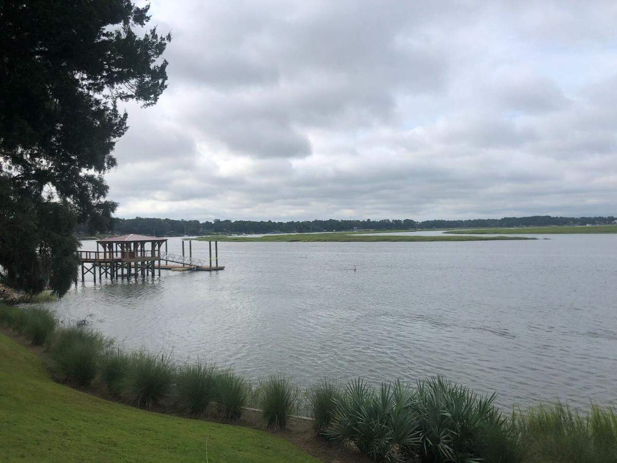 This photo, taken August 2020, shows progress in the construction of a new public dock at the end of Calhoun Street in Old Town Bluffton, a project the Town of Bluffton funded with a combination of state grants secured by lawmakers and local funds.