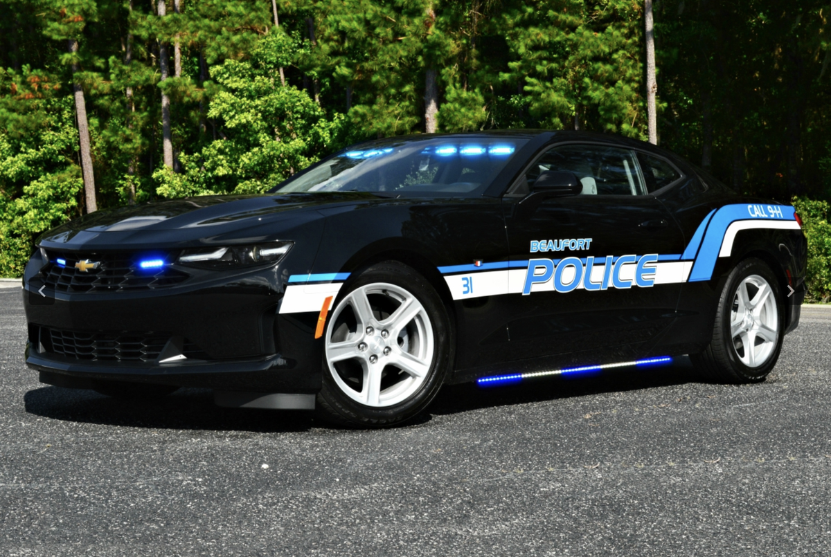 A cruiser for the Beaufort Police Department.