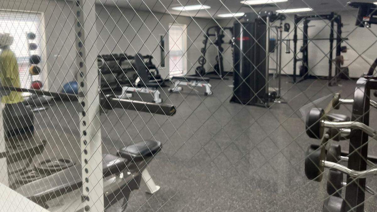 The weight room at the newly renovated Charles Lind Brown Center.