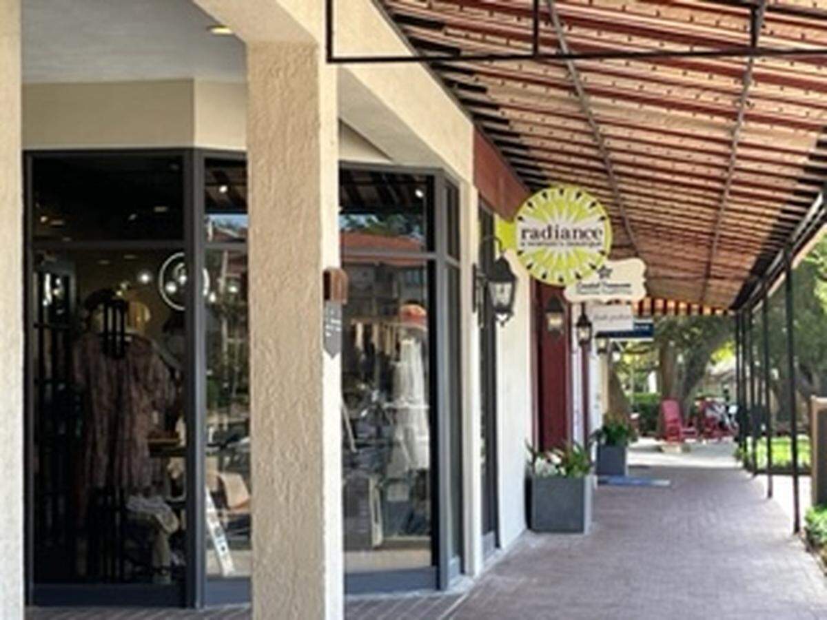 Radiance, a clothing boutique, is located in what its owner, Susan Dyess, refers to as “ice cream alley” across the corridor from Cinnamon Bear Country Store.