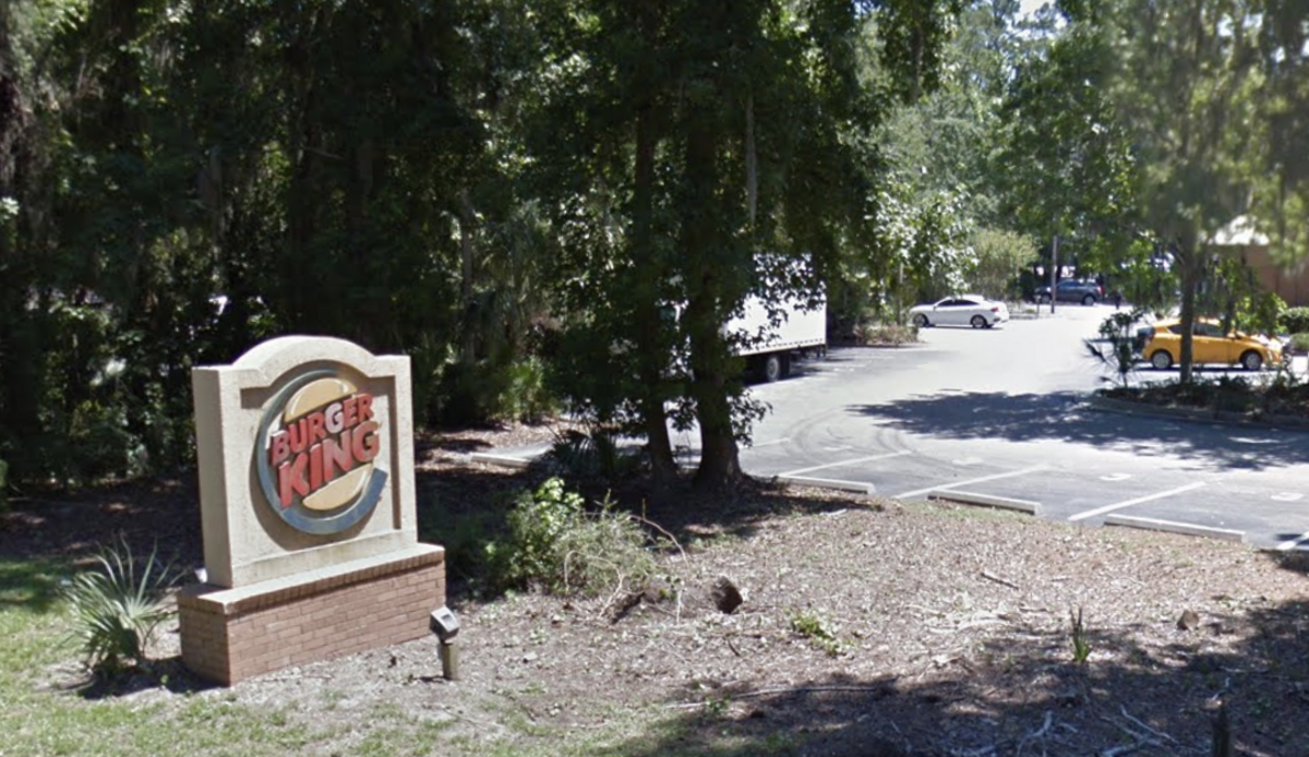 The parking lot of the Burger King restaurant on Museum Street on Hilton Head.