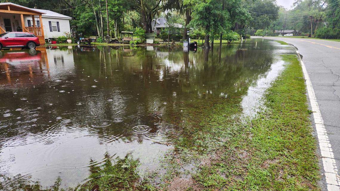 Alljoy residents cope with wastewater flooding following Tropical Storm Debby