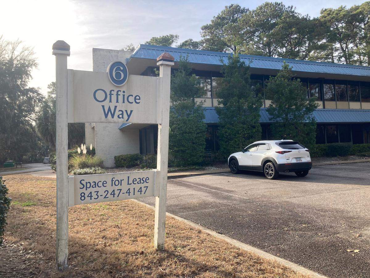 This building is part of the mostly vacant office space on Hilton Head that would be turned into worker and student housing.