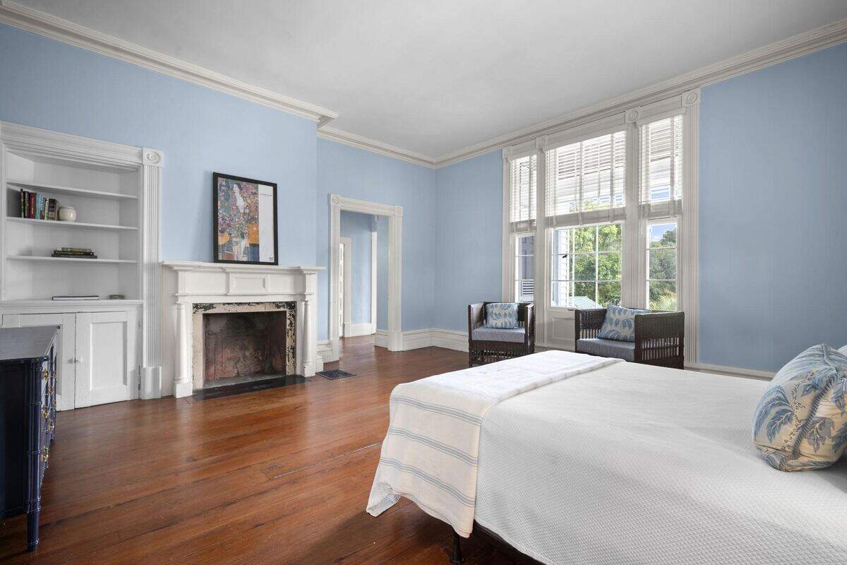 400 Wilmington Street features 4 spacious bedrooms and multiple fireplaces.