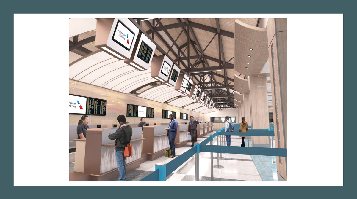 One of the new Hilton Head Airport terminal expansion renderings.