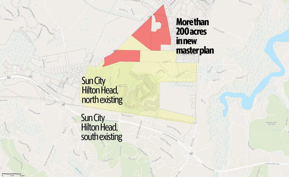 Sun City Hilton Head has submitted a master plan to the city of Hardeeville that has more than 200 acres to add to the northern portion in Jasper County.