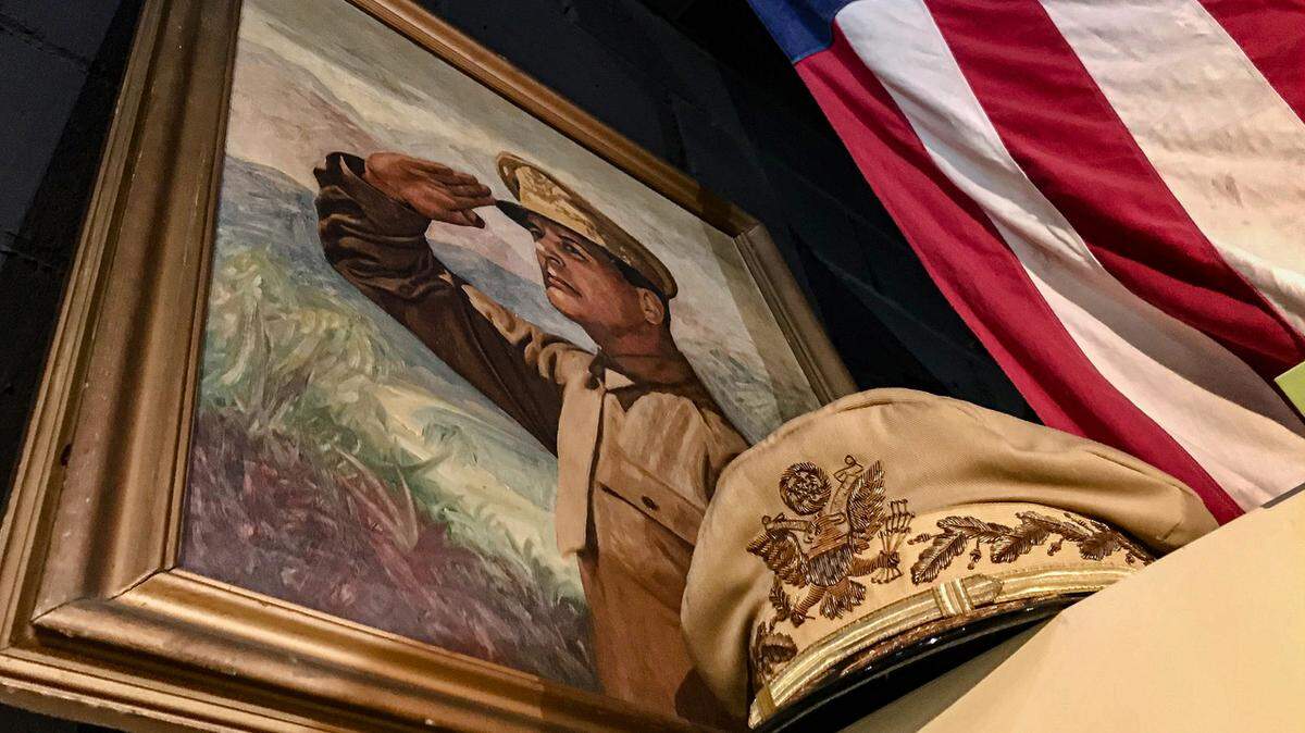 Webb Military Museum in Savannah is filled with fascinating and historically significant items, such as the Philippine field marshals cap worn by Gen. Douglas MacArthur. It is displayed next to a U.S. flag used during the filming of the 1989 movie “Glory.”