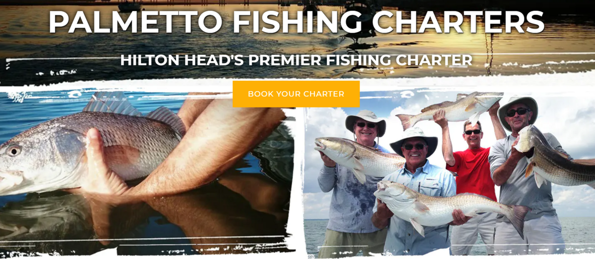 Website for Palmetto Lagoon Charters, one business that had trouble being deemed “essential” by the S.C. Department of Commerce.