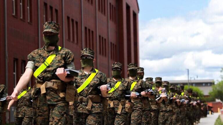 Marine recruits taken to hospital with heat-related symptoms as heat index soars to 106