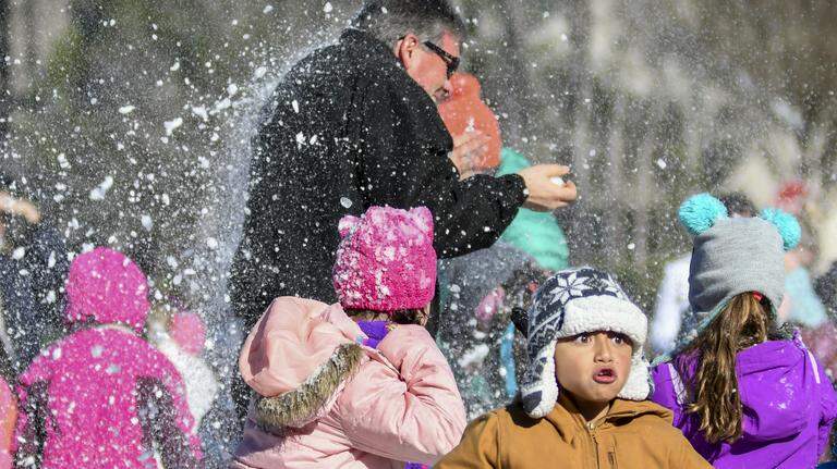 It was cold, but was snow in the forecast? Bluffton school kids have a “Snow Day.”