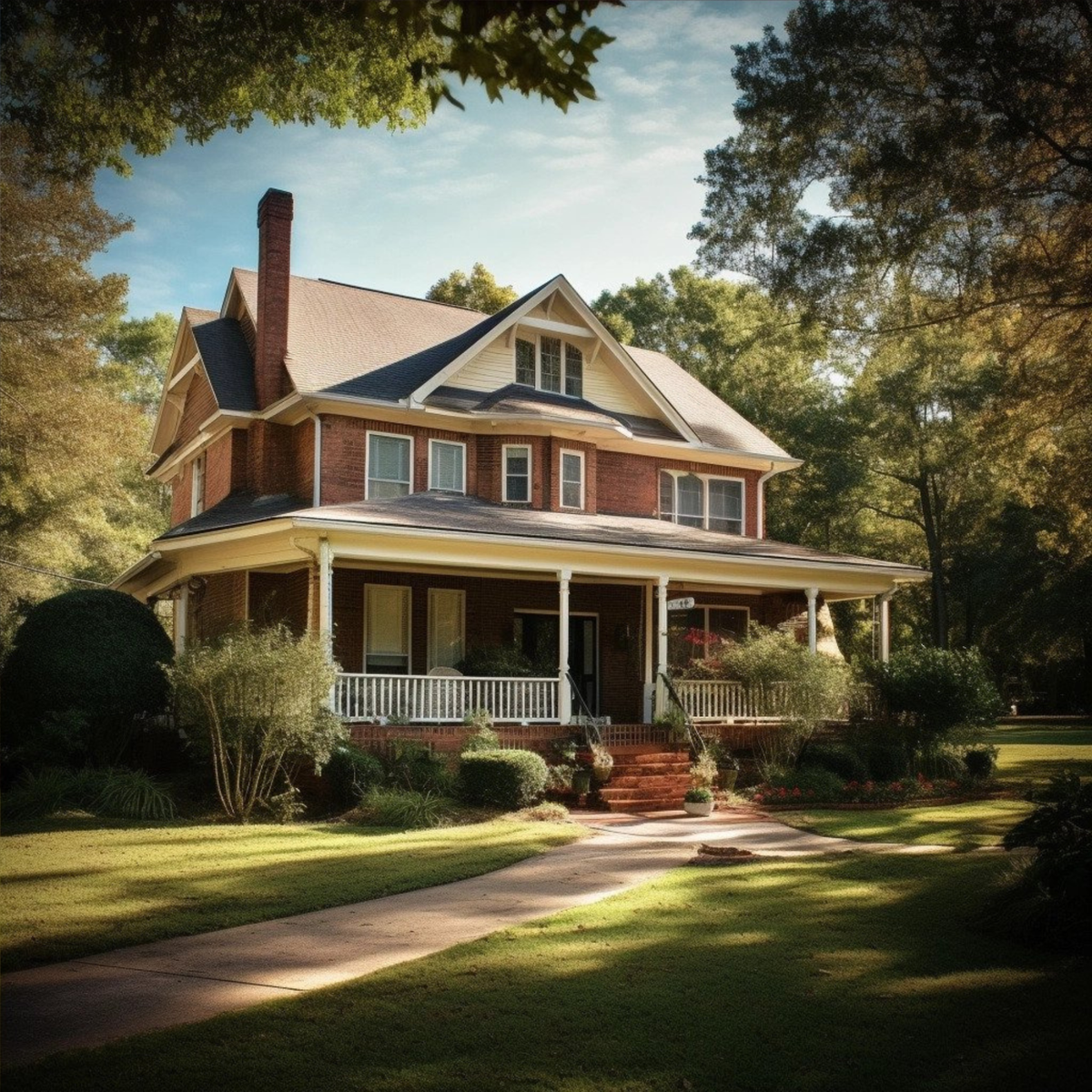 An AI-generated “typical home” in Alabama.