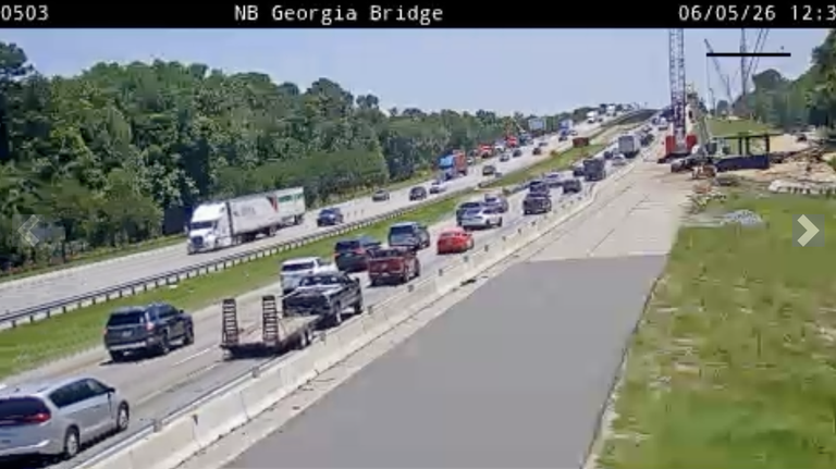Congestion extends miles on I-95 in Hardeeville area, officials say