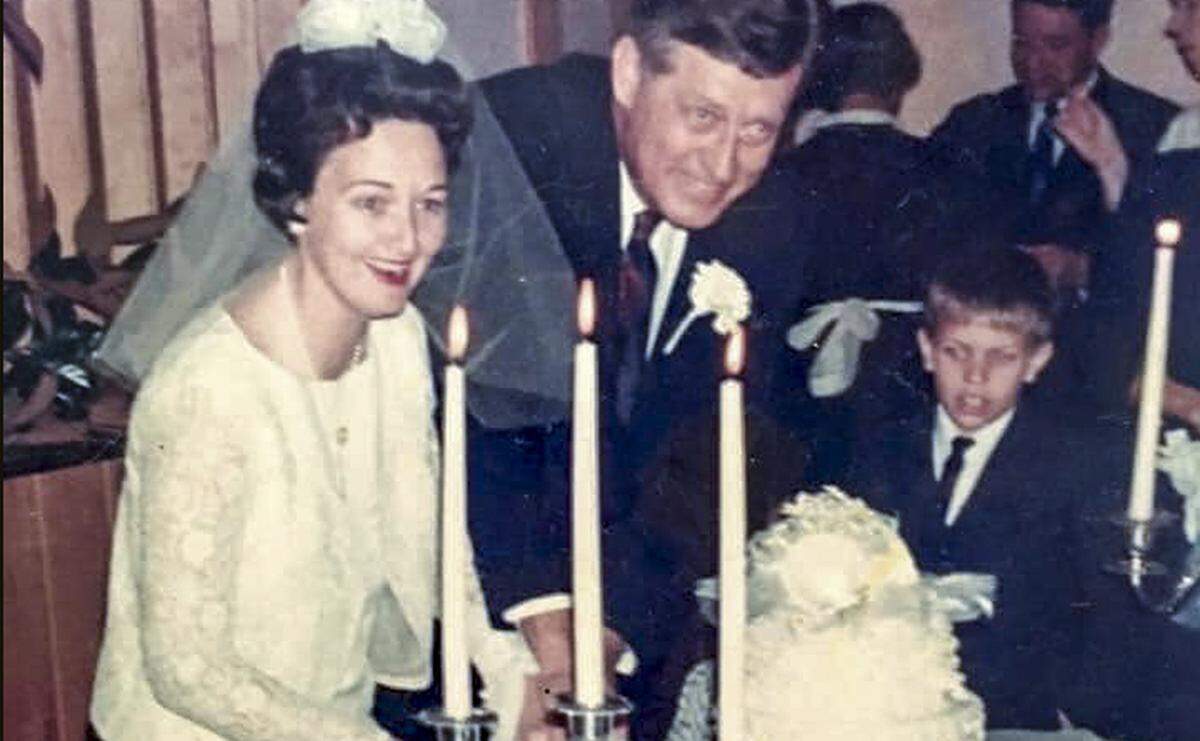 Alicia Hancock Hack and Orion Hack of Hilton Head Island at their wedding in the fall of 1966 at the Church of the Cross in Bluffton.