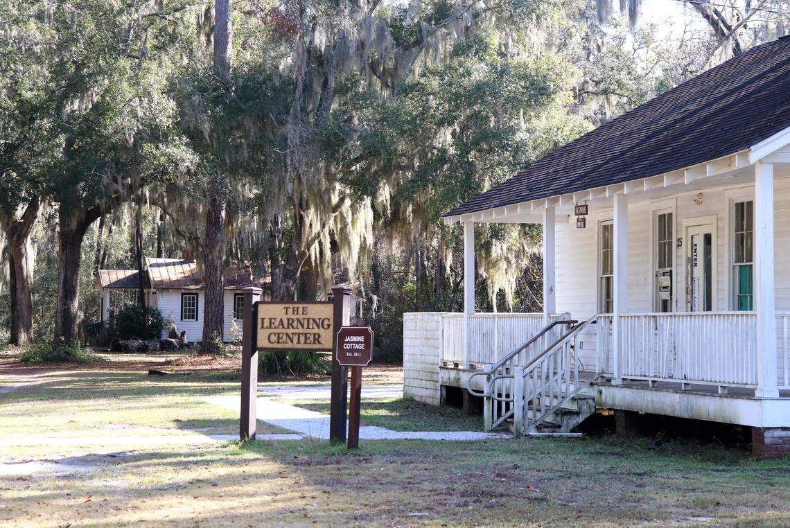 A haven for the mind, body and spirit: Historic Penn Center has several small cottages that have been built to house teachers, students and guests throughout the years. Jasmine Cottage, right, was built in 1911 as a home for teachers and Gantt Cottage, background, housed a notable guest: Dr. Martin Luther King Jr. King frequented Historic Penn Center during the 1960’s as a place of retreat and meetings.