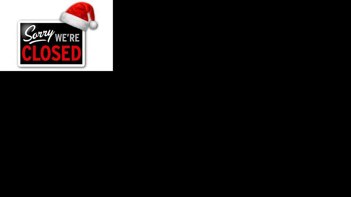 Christmas holiday closings