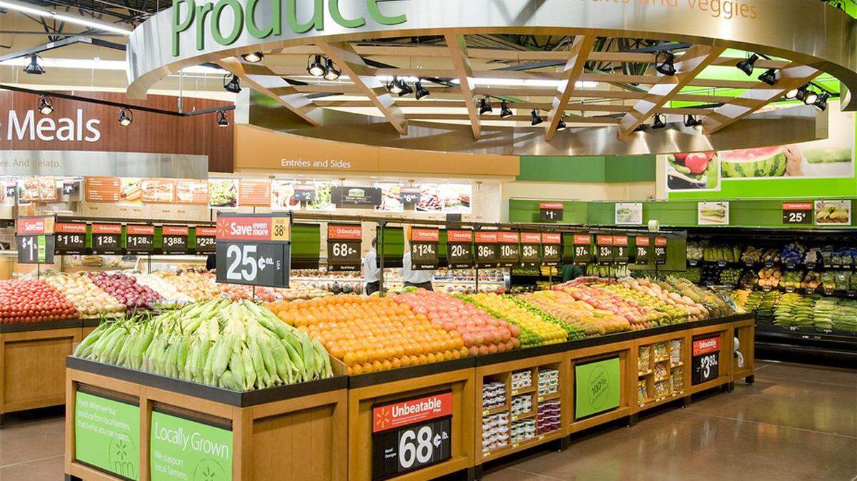 A produce department in a Walmart Neighborhood Market