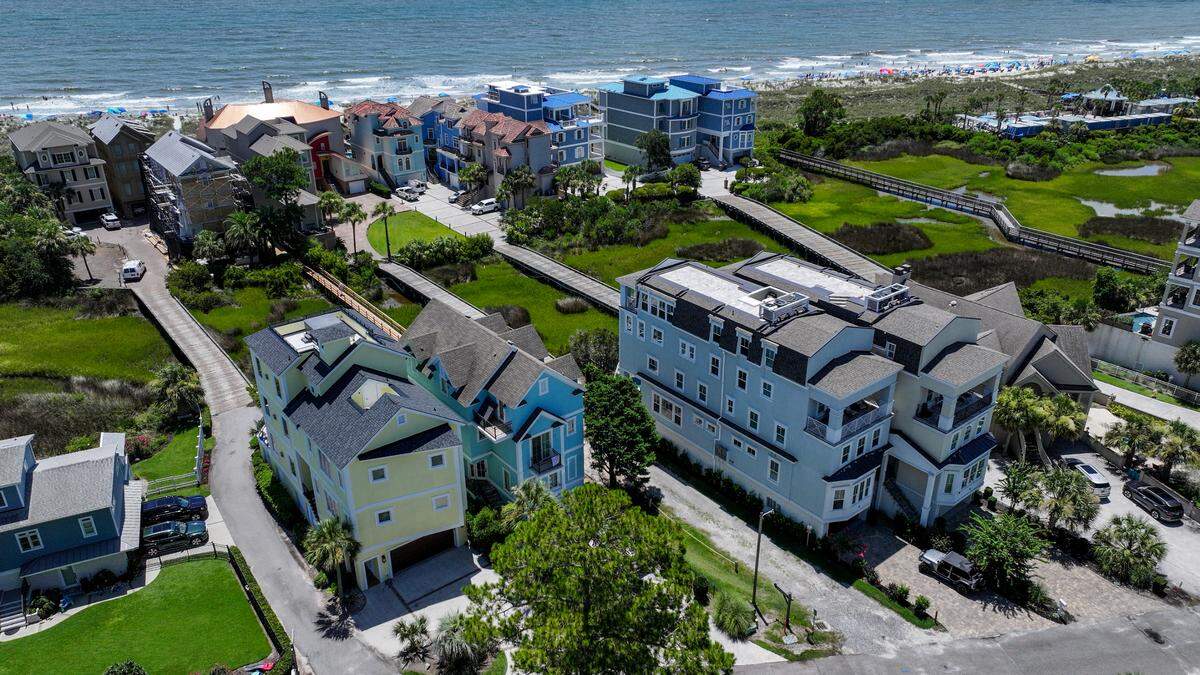 The Bradley Circle beachfront area of Hilton Head Island as photographed on July 17, 2025.