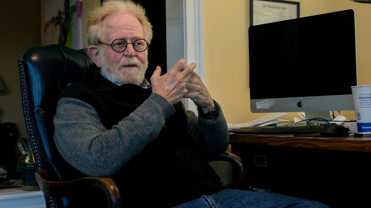 After serving 12 years, outgoing Mayor Billy Keyserling sits at his computer on Wednesday, Dec. 2, 2020 where he video conferences with city leaders at his home in Beaufort. Once out of office, Keyserling plans to devote his time to the National Park Service Reconstruction Era National Historical Park. “Can’t do the two at the same time,” he said as he showcased the many works of folk art covering the walls of his penthouse.