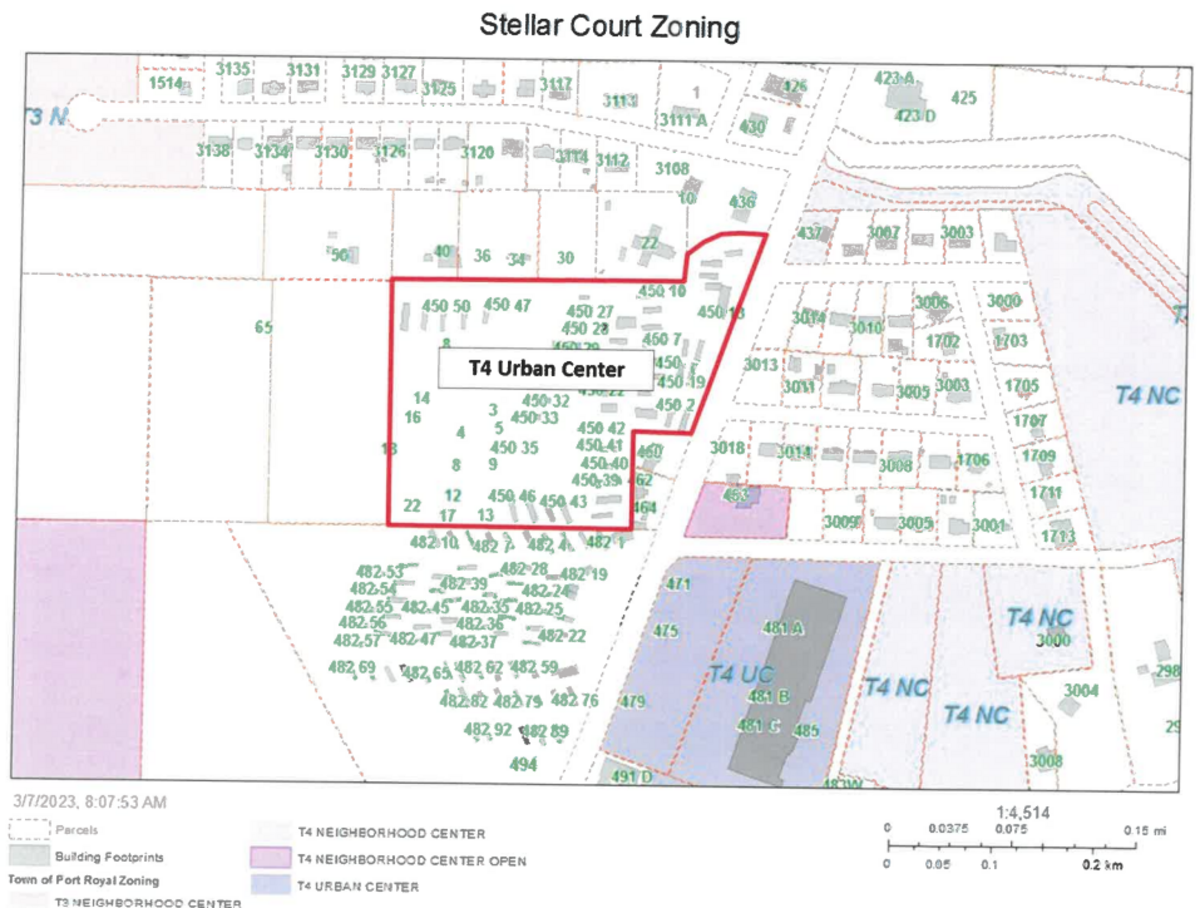 The Town of Port Royal plans to annex this property at 450 Parris Island Gateway and rezone it to T4 Urban Center.