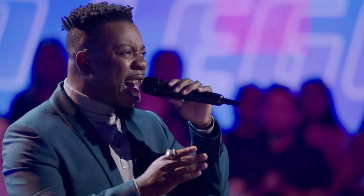 Stee performs on NBC’s “The Voice” on Monday, Nov. 13, 2023.