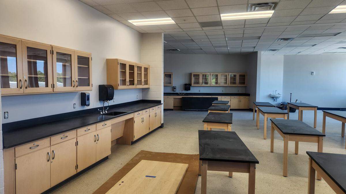 This room will be used as part of the Health Sciences program at the new Hilton Head Island High School as photographed on March 26, 2026, on Hilton Head. 