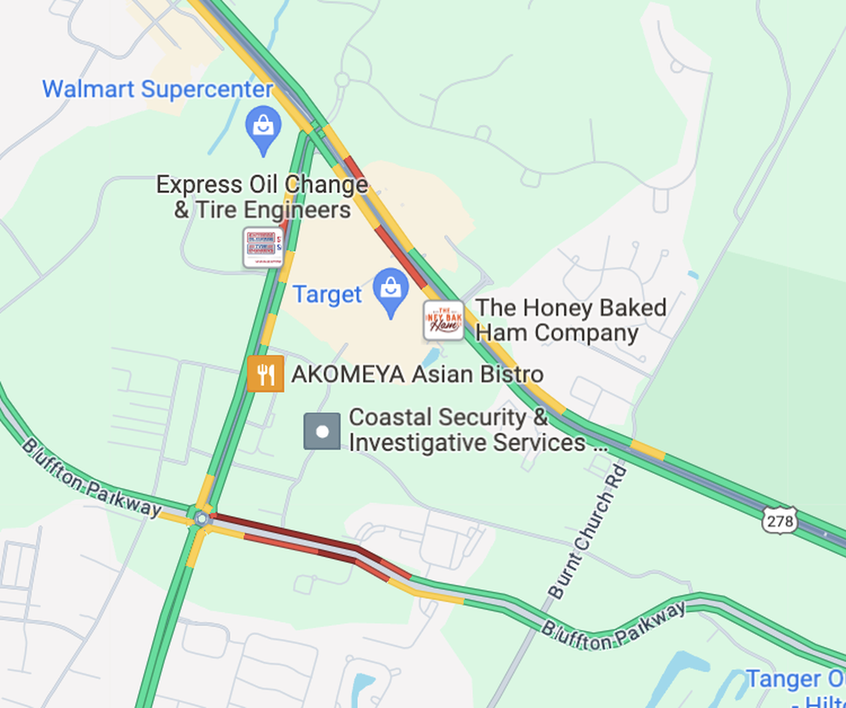 The collision led to significant traffic backups on Bluffton Pkwy on Friday afternoon. Drivers in the area should expect significant delays, including on U.S. 278 just north of the crash.