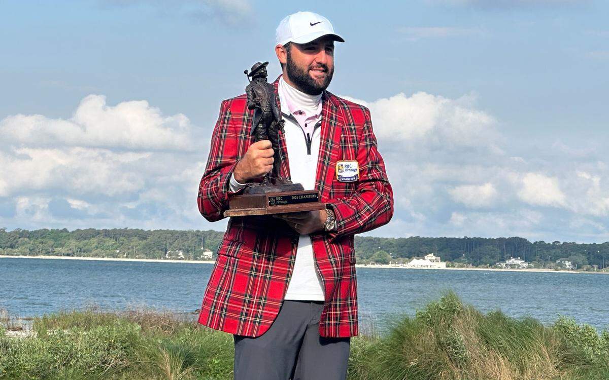 Scottie Scheffler wins the RBC Heritage with a total of 19 under after a rain delay pushed the final round of the RBC Heritage Presented by Boeing at Harbour Town Golf Links to Monday, April 22, 2024 in Sea Pines on Hilton Head Island. Scheffler will be back for the 2025 RBC Heritage.
