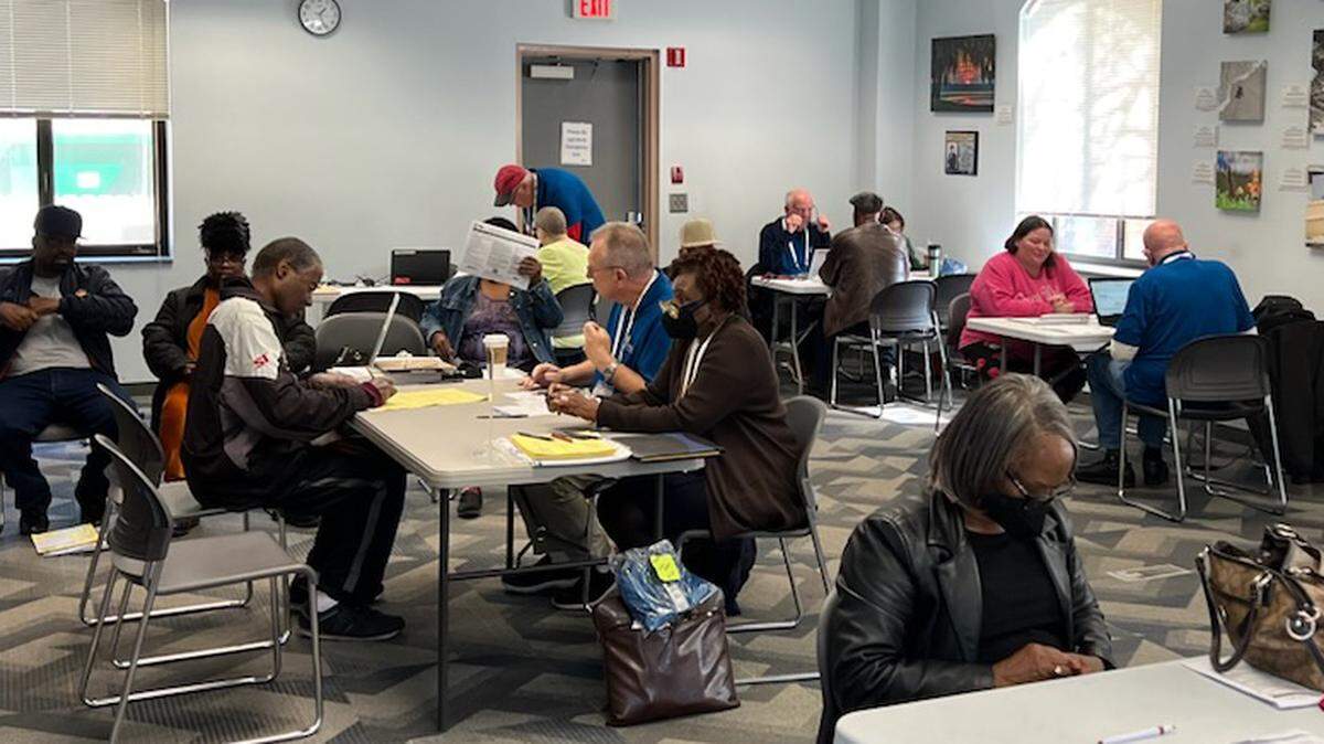 Volunteer Individual Tax Assistance volunteers begin their first day of help at the Beaufort County library. Residents who qualify and bring required tax paperwork can receive assistance at various locations throughout the Lowcountry during filing season.