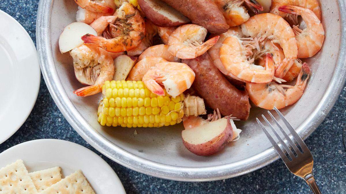 Lowcountry Boil from Skull Creek Boathouse on Hilton Head