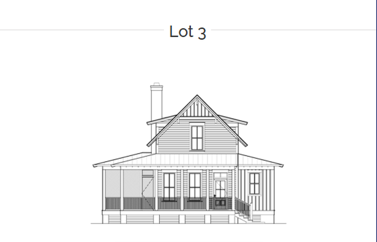 New cottages being built in Port Royal will have large porches.