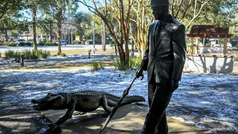 Photos: Snow accumulates in Beaufort, Hilton Head