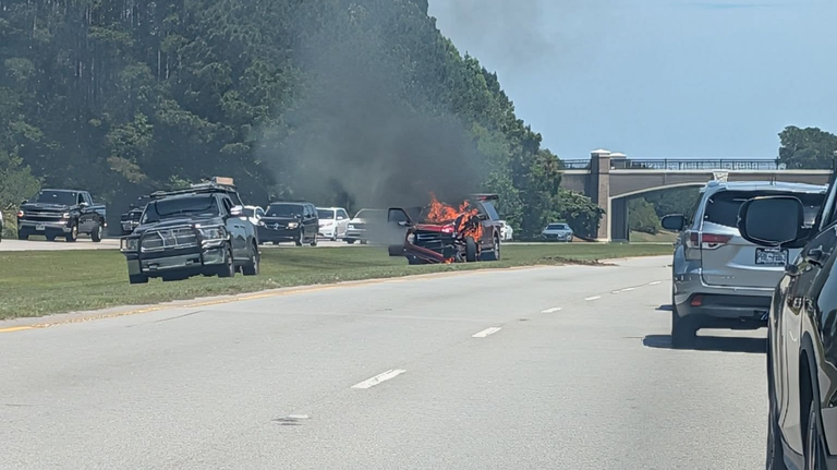 Crash near Sun City sparks vehicle fire, delays traffic on US 278, officials say