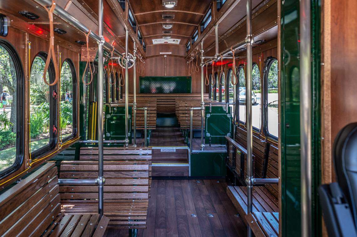 Inside the Palmetto Breeze Trolley