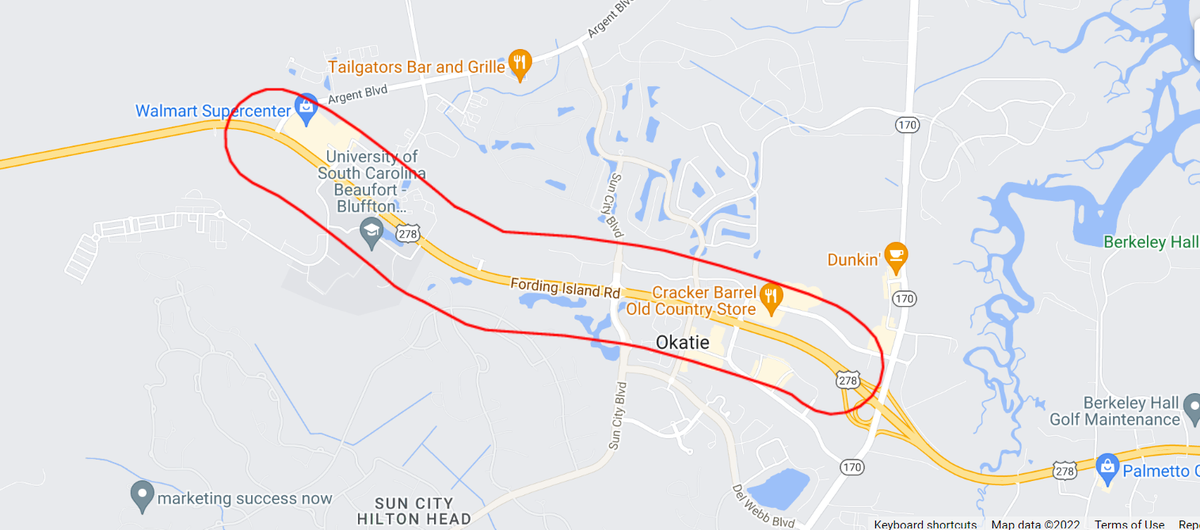 This section of the U.S. 278 corridor currently carries an average of 31,000 vehicles per day and has experienced significant growth, which has led to increased congestion and safety concerns.