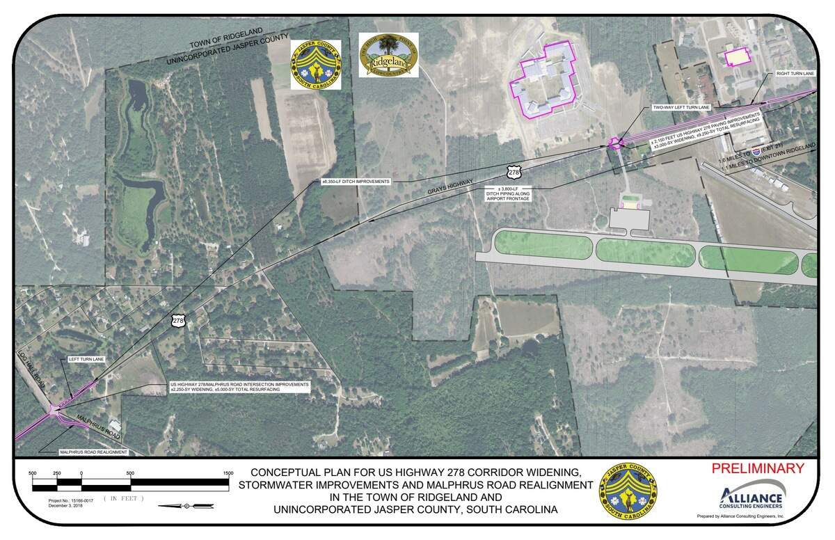 Jasper County was recently granted $1.1 million from the federal government for a road and stormwater infrastructure improvements.